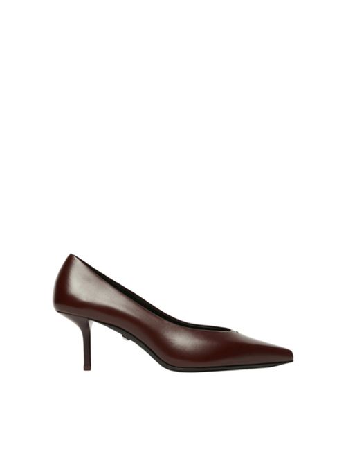 Scarpa da donna decollete in pelle di vitello, color porto. MAX MARA | 4526175106033